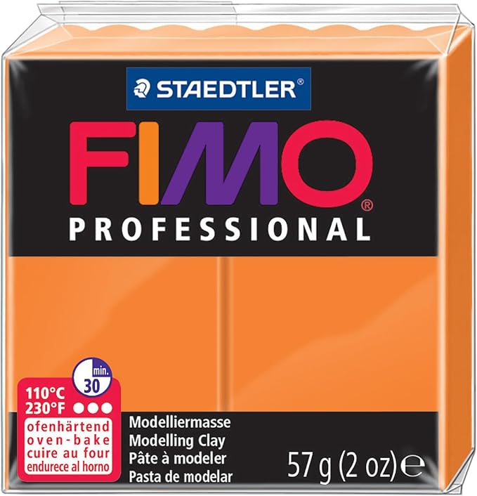 Staedtler Fimo Professional Soft Polymer Clay, 2 oz, Orange (EF8005-4)