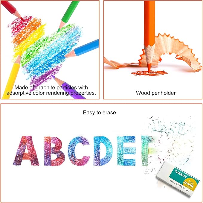 12-Color Colored Pencils Professional Coloring Pencils for Adults Art Color Drawing (Pack of 3)