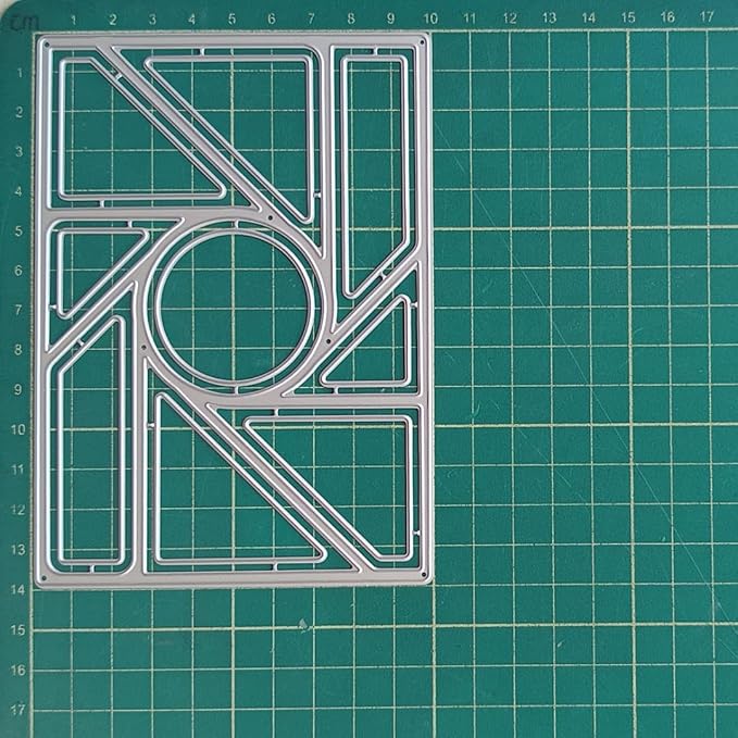 Cutting Dies 3D Background Frame Metal Stencils Scrapbooking Tools DIY Craft Carbon Steel Embossing Template for Paper Card Making Album Arts Supplies