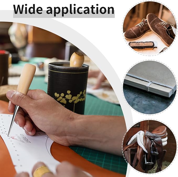 Leather Sewing Kit Leather Stitching Kit with Sewing Awl Waxed Thread