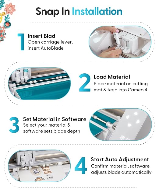 Silhouette Cameo 4 Auto Blade with Sintered Tungsten Alloy - 3 Pack