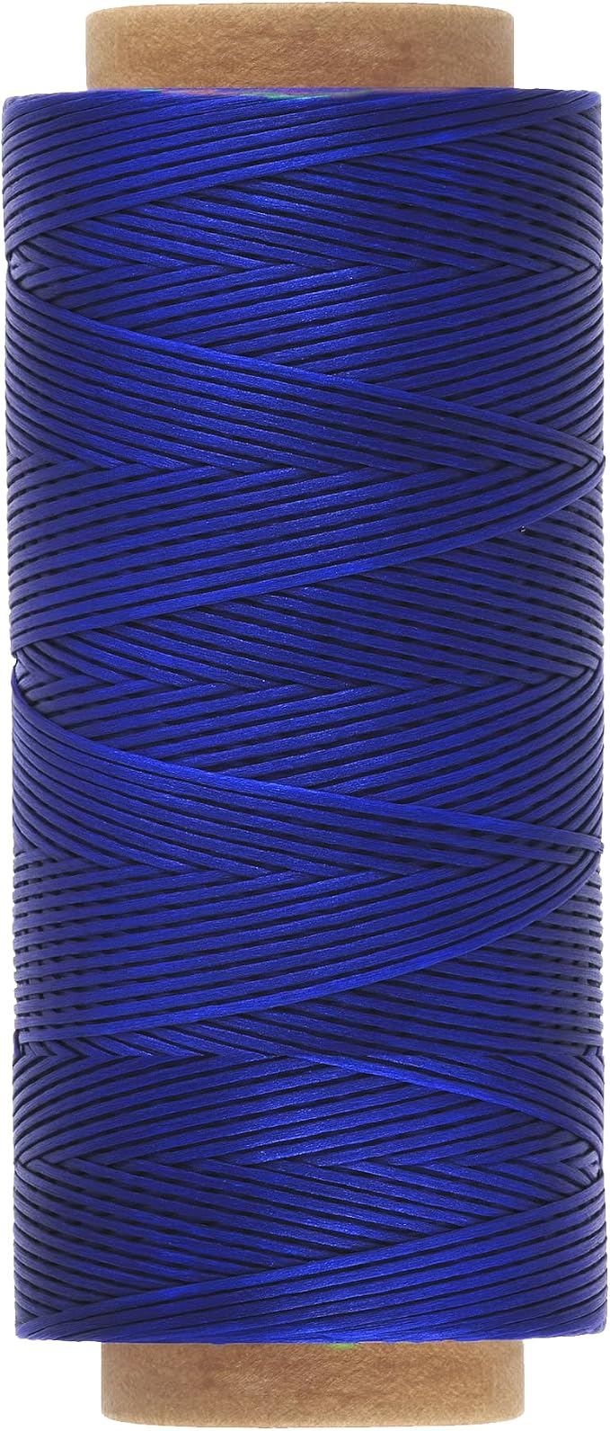 Mandala Crafts 150D 0.8mm Royal Blue Flat Waxed Thread for Leather Sewing