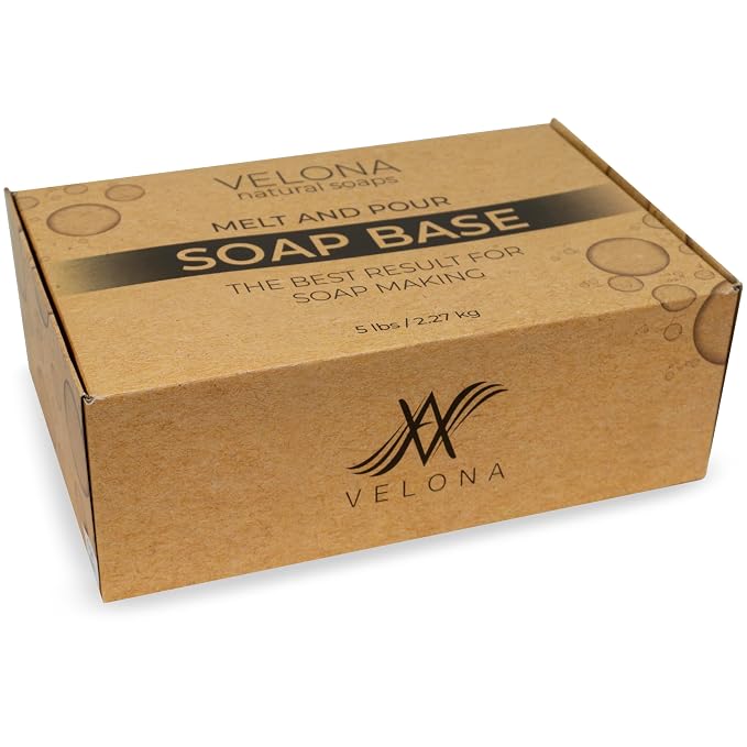 velona 5 lb - Shea Butter Soap Base, Melt & Pour, SLS/SLES Free