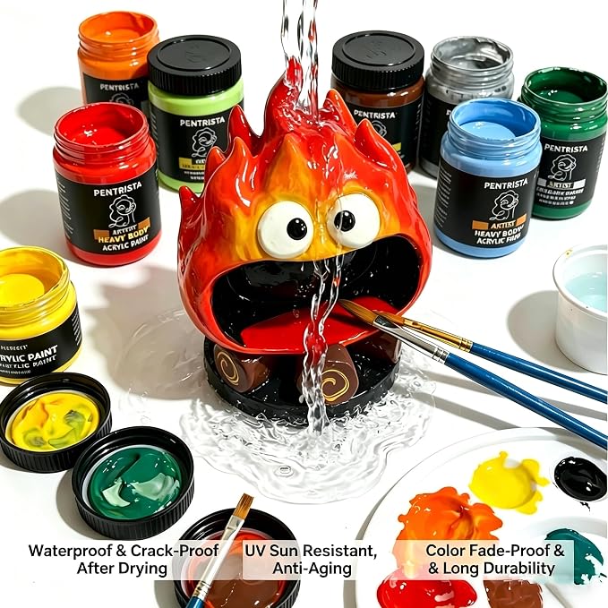Professional Heavy Body Acrylic Paint Set, 24 Colors 220ml/7.44oz