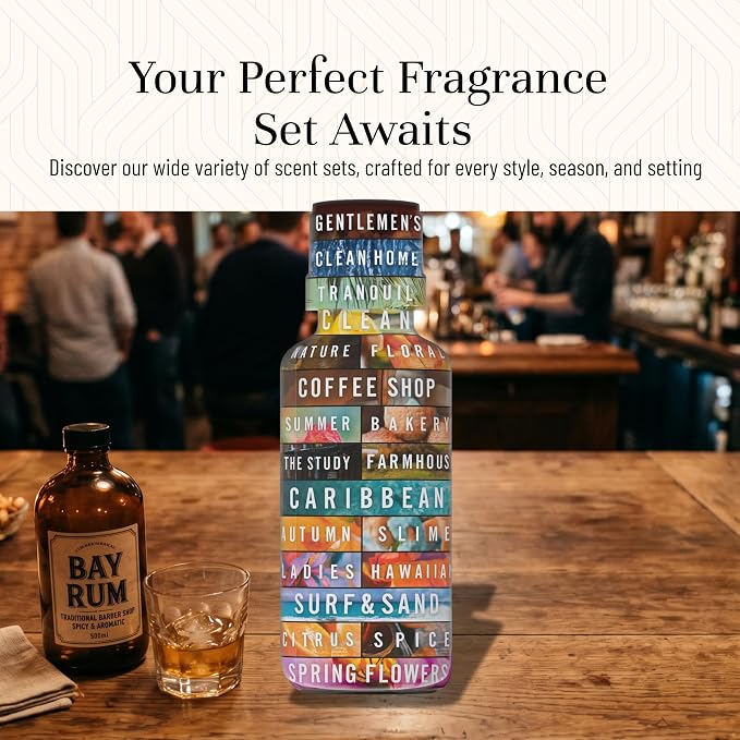 P&J Fragrance Oil | Bay Rum Oil 100ml - Candle for Candle Making, Freshie Scents, Soap Making Supplies, Diffuser Oil Scents