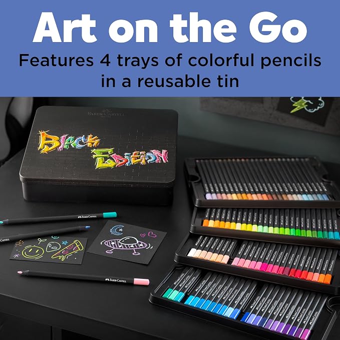 Faber-Castell Black Edition Colored Pencils, 1 Count (Pack of 100)