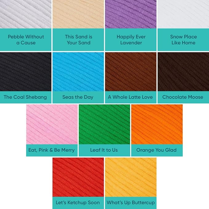 Woobles Easy Peasy Yarn for Beginners - Crochet & Knitting Yarn, Purple | As seen on Shark Tank, Cotton-nylon blend, Medium worsted weight 4, Easy-to-see stitches, Soft and non-splitting, Amigurumi