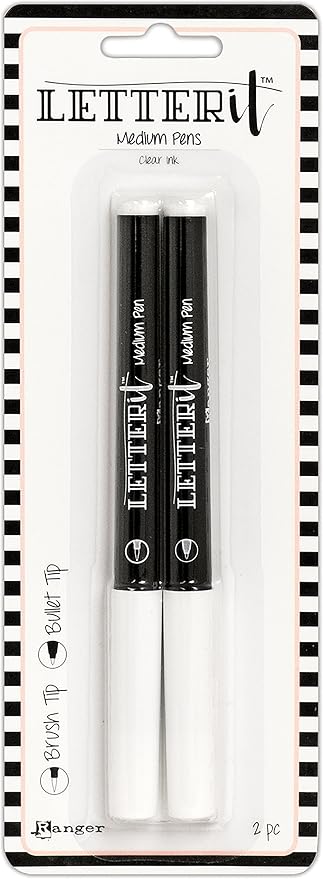 Ranger LEI58793 Brush & Bullet Nib Letter It Medium Pen Set