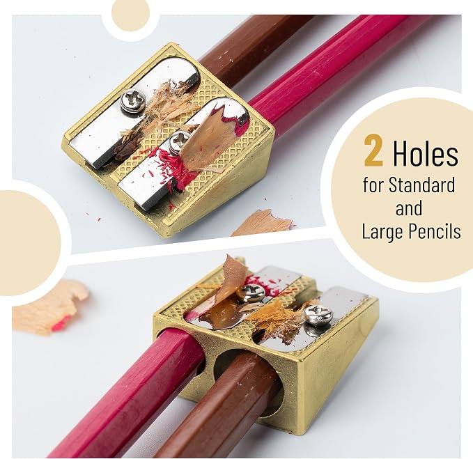 Mr. Pen- Handheld Metal Pencil Sharpener, 6 Pack