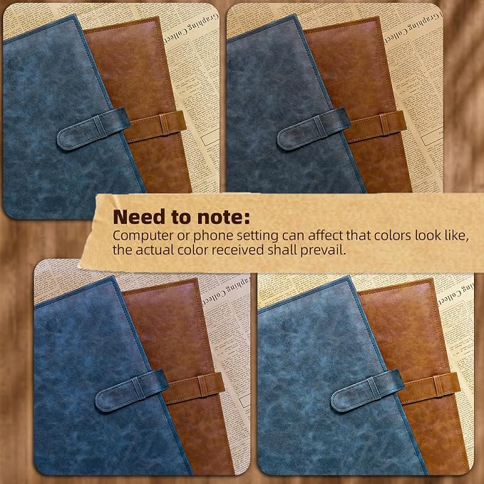Vienrose 15"x13" Scrapbook Album Gift Set Faux Leather DarkBlue 100 Pages