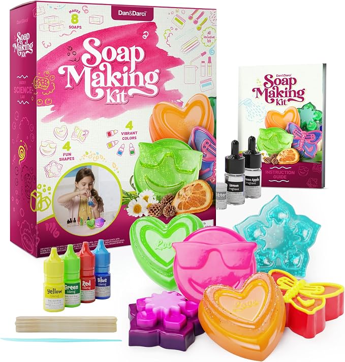 Soap Making Kit for Kids - Crafts Science Toys - Birthday Gifts for Kids | Gifts for Girls and Boys Age 6-12 Years Girl DIY Kits - Best Educational Craft Activity Gift for 6-12 Year Old Kid