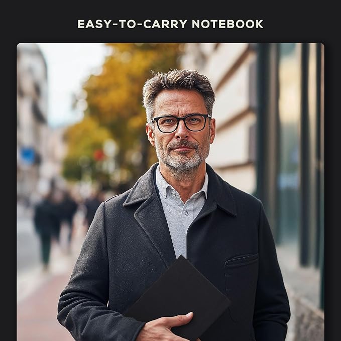 Beechmore Books A5 5.8x8.3 Mixed Media Sketchbook 160 GSM/98LB, Gift Box | Hardcover Art Journal with Lay-Flat Binding, 156 Perforated Ivory Pages, Portable Size for Drawing, Ink & Light Watercolor