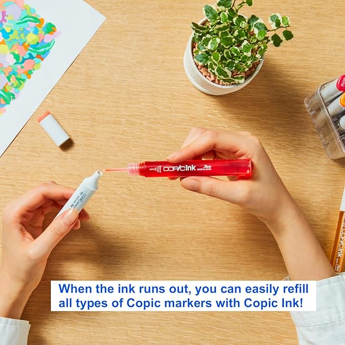 Copic Sketch Fusion #5 Green 3-Color Refillable Dual-Tip Alcohol Markers