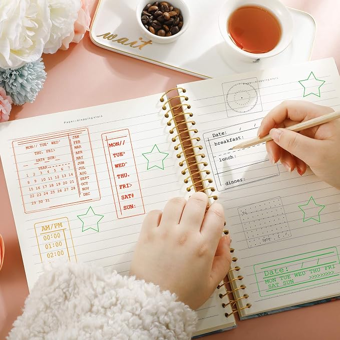 Zonon 18 Pieces Journal Stamps Clear Planner Stamps DIY Crafts