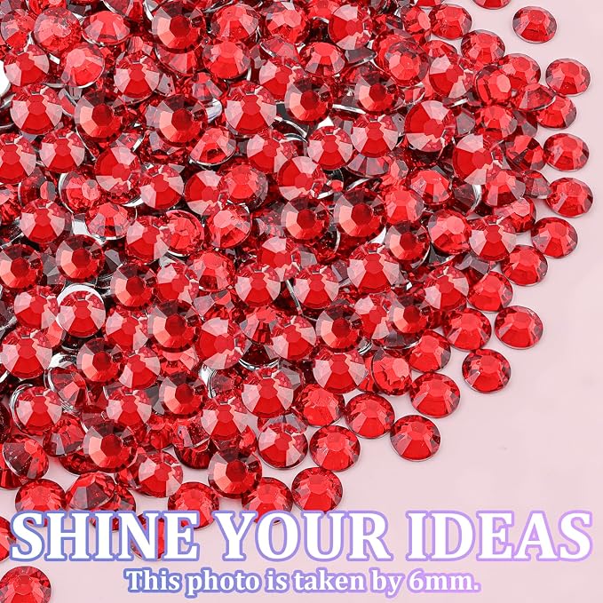 30000Pcs Resin Rhinestones for Bedazzling with Tweezers, Red Rhinestones for Crafting with 3Pcs 10ml B7000 Jewelry Glue for DIY Crafts Clothing Tumblers Shoes Fabric Nail Art
