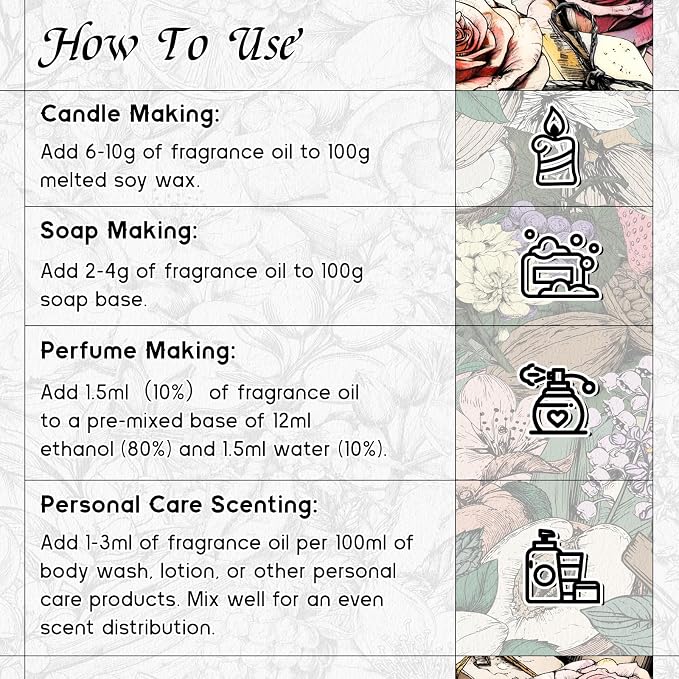 HIQILI Glam Girl Fragrance Oil for Candle, Soap, Inspired by Her-rera G.Girl, Perfume Making, Essential Oil Diffuser, Long Lasting Scents for Hair & Skin - 1.0 Fl Oz(Pack of 1)