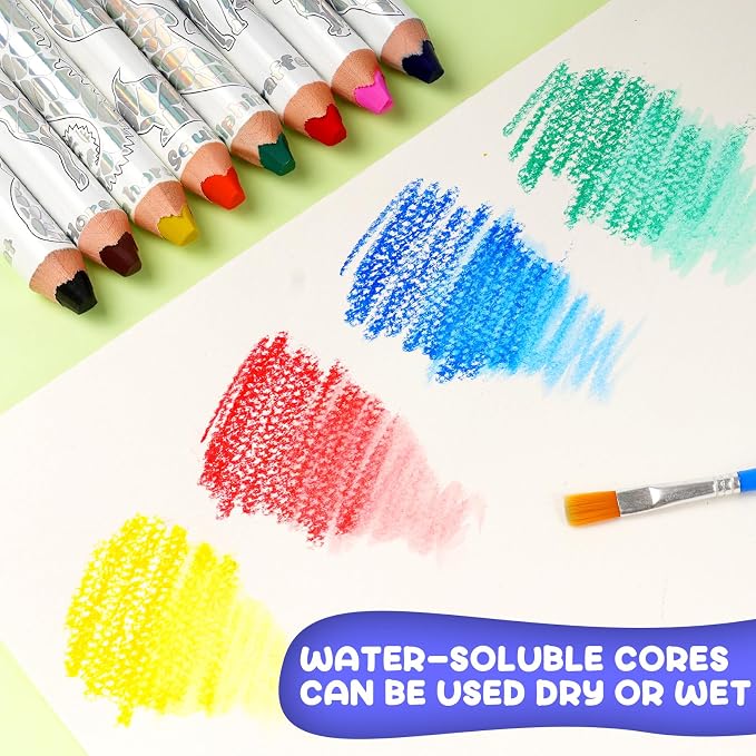 ThEast Jumbo Toddlers Colored Pencils, Thick Chunky Crayons for Children