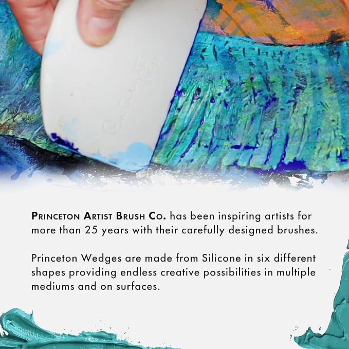 Princeton Catalyst Tools, Art Supplies for Texturizing and Moving Paint, Wedge- White