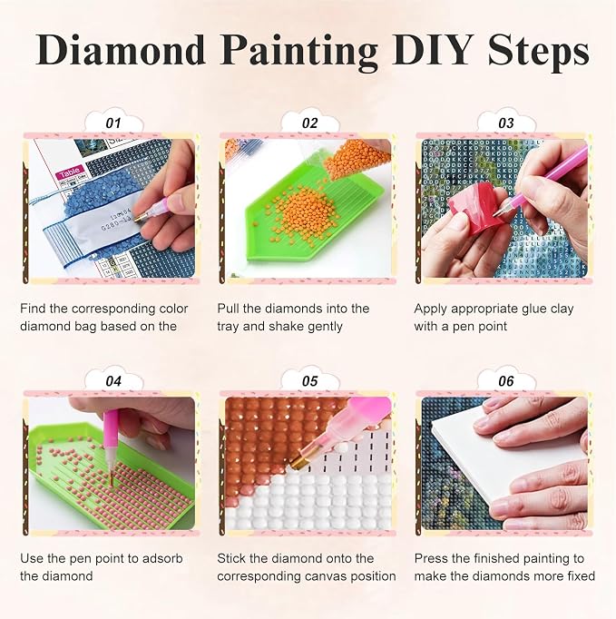 Mosaflare 5D Wolf Diamond Painting Kits for Adults 13.7x13.7 Inch
