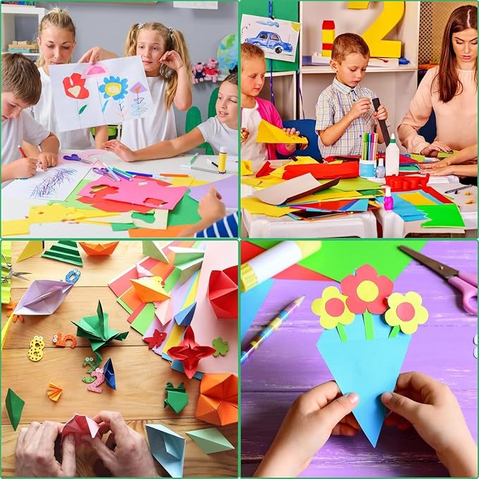 SANNIX 200 Sheets 10 Colors Colored Paper A4 Printer Copy Paper Stationery Multipurpose Colored Printing Origami Paper for DIY Kids Art Craft 8.5" X 11"