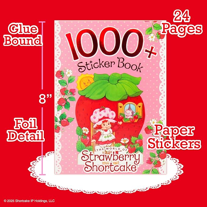 Horizon Group USA Sticker Book, Strawberry Shortcake, 1000+ Stickers