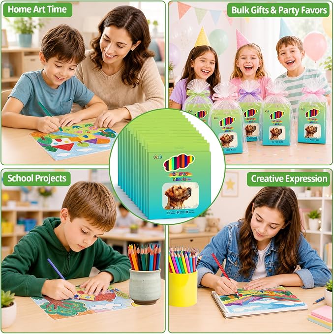 720 Count Colored Pencils Bulk, 30 Packs Colored Pencils, 24 Colors Pre-sharpened Coloring Pencils for Adults, Bulk School Supplies for Teachers, Classroom Prizes, Drawing Sketching Shading