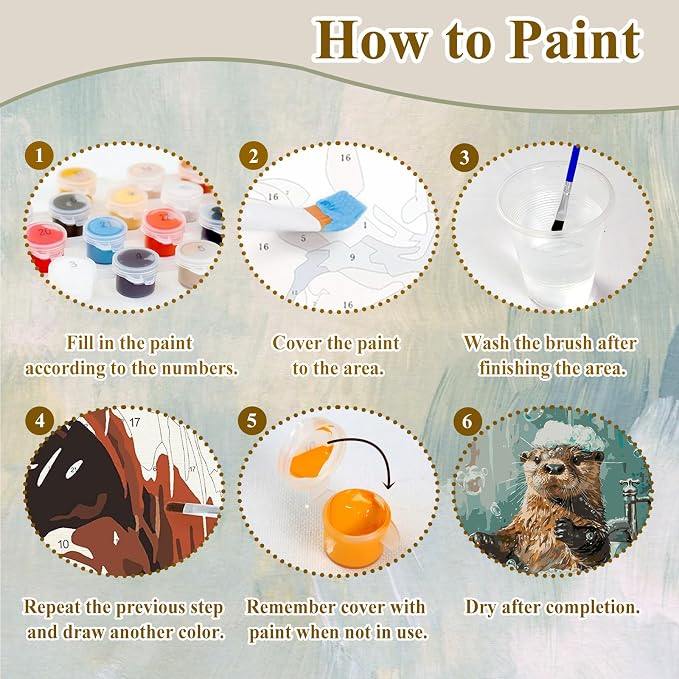 Funny Paint by Number for Adults, Paint by Numbers Kit for Adults 16x20 in