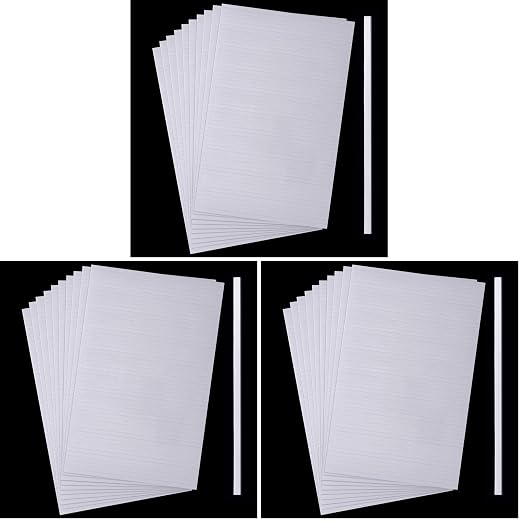 Outus 1000 Pieces Foam Sticky Strips Double Sided Dual-Adhesive 3D Foam Tapes Pop Strips Adhesive Mount for DIY Shaker Card Scrapbooking 20 Sheets 3.9 Inch (Pack of 3)