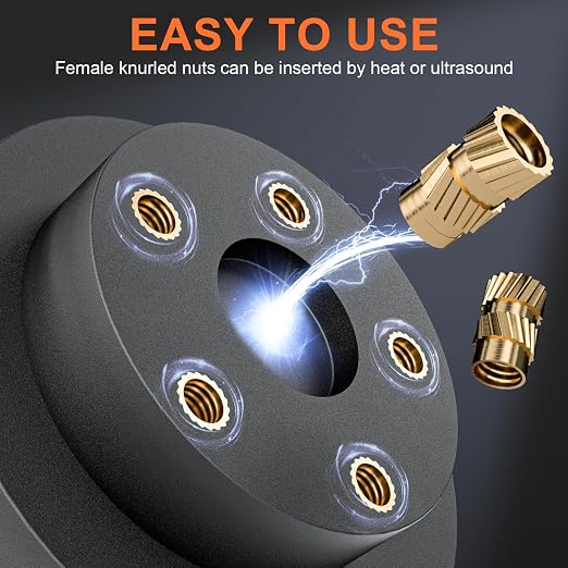 INCLY 130PCS M3 Heat Set Inserts