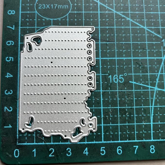 Lapoo Geometric Cutting Die for Scrapbooking - Durable, Metal Cutting Die for DIY Scrapbook Photo Album Decorative Paper Card, Card Making Supplies (Small Folder 2.8 x 1.8 in)