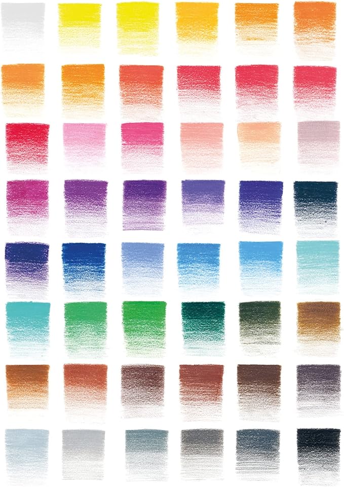 Winsor & Newton Studio Collection, Colour Pencil Box Set of 50 | Rich, Vibrant Color, Thick-Core Pencils, Soft Smooth Texture, Easy Blending, Stylish Metal Tin Included, High Quality Lead