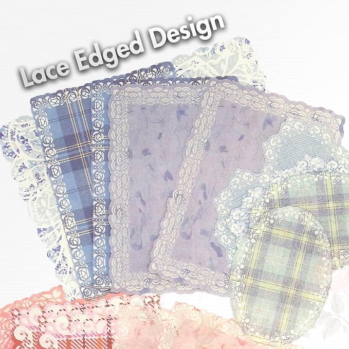 OKUPAN Vintage Floral Scrapbook Paper & Journaling Stickers (100pcs) Assorted Set (Blue) - Junk Journal Supplies for Bullet Journaling, Retro Crafts, Planner, Mixed Media, Collage Card Album