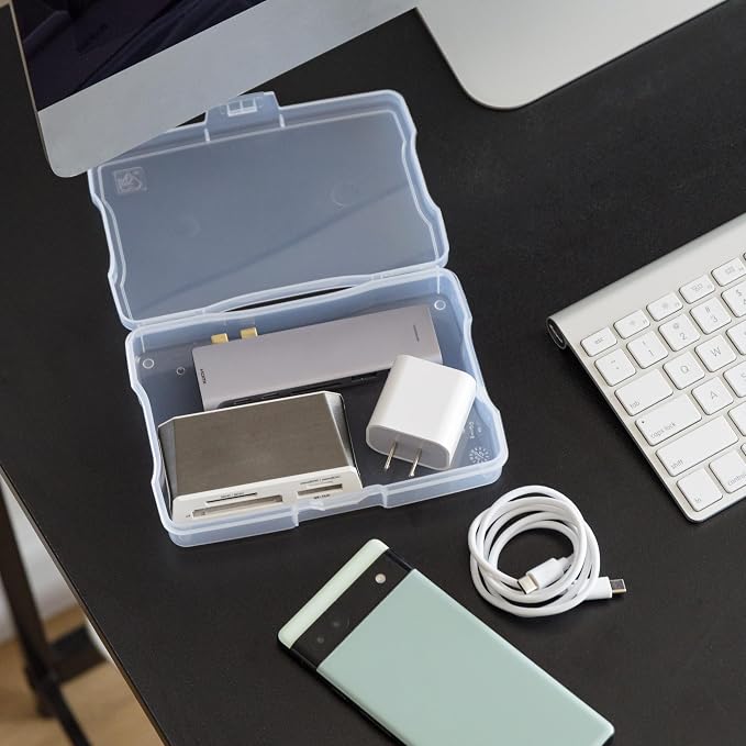 IRIS USA Photo Storage Cases |Made in USA| Fits 4"x6", (10-Pack) - Clear