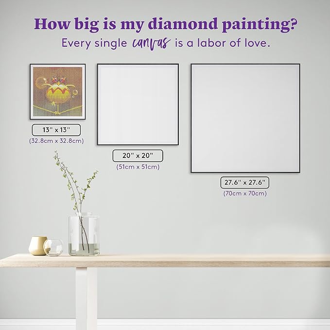 DIAMOND ART CLUB Balancing Act - Bird Diamond Art Kits for Adults