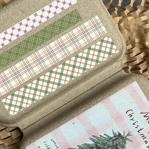 42 Rolls Vintage Stripe Washi Tape Set,Decorative Tape for Scrapbooking, Journaling, Bullet Journals, DIY Crafts, and Gift Wrapping