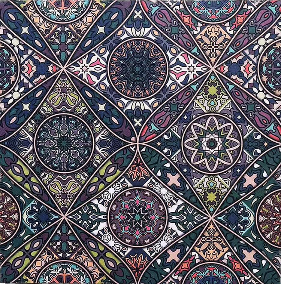 Groovy Boho Tribal Scrapbook Pad – 24 Bohemian Sheets for Scrapbooking, Junk Journals, Collage, Decoupage, Card Making & Mixed Media, 6x6 Single-Sided Craft Paper