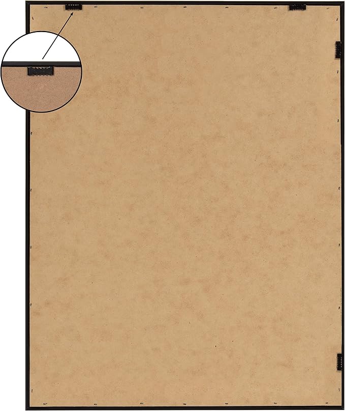 Kate and Laurel Sylvie Blank Framed Canvas for Wall; 18 x 24 Black; Sleek Modern Empty Canvas for Painting Your Own Art; Ready to Paint Premium Canvas Already Framed