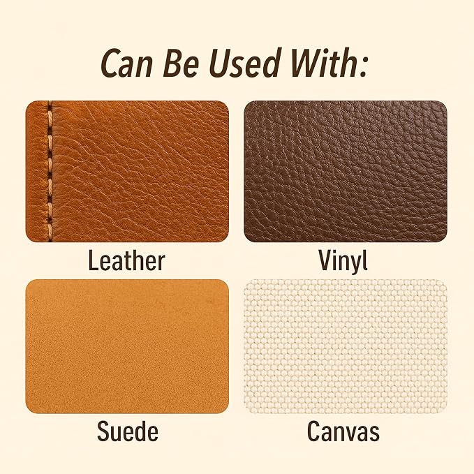 Mandala Crafts 210D 1mm Natural Flat Waxed Thread for Leather Sewing