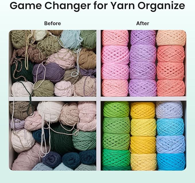 Cordless Yarn Winder, 2H Running Time Rechargeable for Craft Lovers | Electric Yarn Cake Winding with 2200mAh Battery, Compact Portable Auto Spinner, Ideal Helper for Knitters & Crocheter Lovers