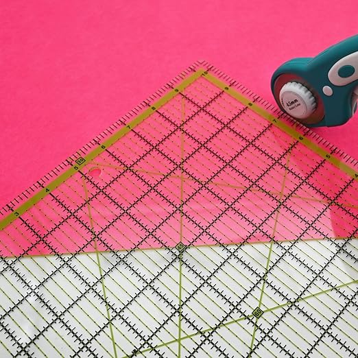 Quilting Rulers,Sewing Ruler,4 Piece Acrylic Square Quilting Templates,Clear Precision Ruler for Quilting Sewing,Tools Supplies Accessories Green(3.5"x3.5" 5"x5" 6.5"x6.5" 10.5"x10.5")