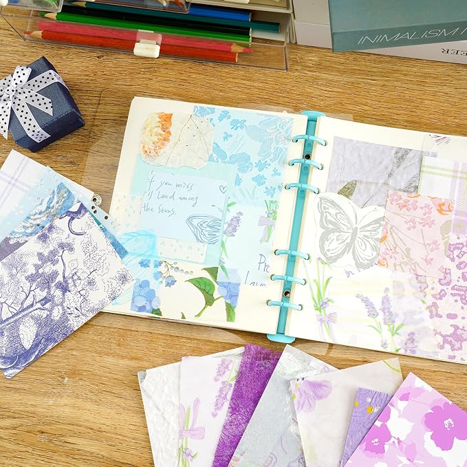 Floral Scrapbook Paper Set, 160 Sheets, 10 Color Themes Scrapbook Supplies
