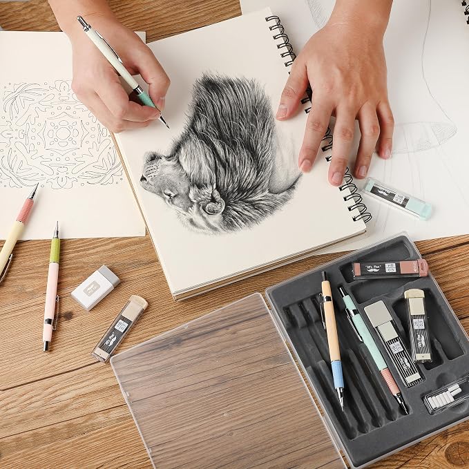 Mr. Pen- Art Mechanical Pencil Set, 5 Metal Mechanical Pencils (0.3, 0.5