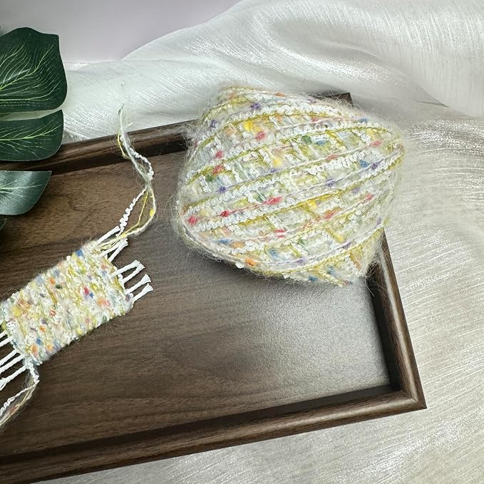 Artisanal Yarn Fancy Yarn Multifiber Blended Yarn Novelty Colorful Soft