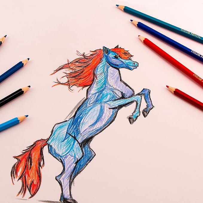 Pentel Arts Colored Pencils, Assorted Colors, (CB8-12), 12 Count, (Pack of 2)