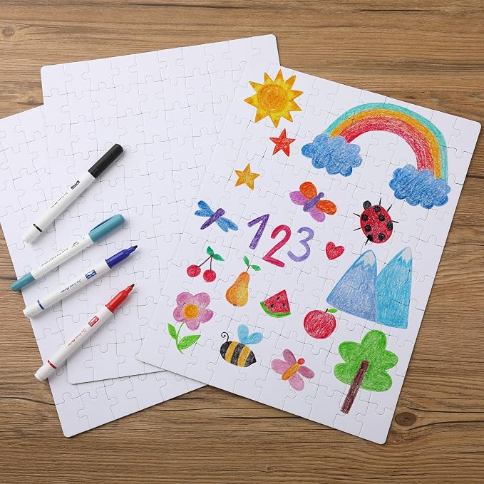 Mr. Pen- Blank Puzzle, 5 Pack, 100 Pieces/Pack, 10.6" x 14.2"