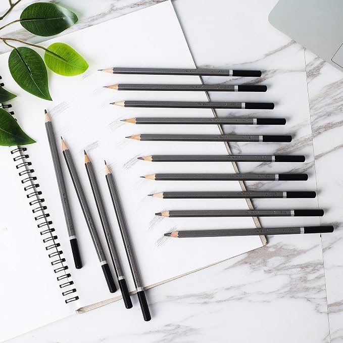 Mr. Pen- Sketch Pencils for Drawing, 14 Pack | Artist Graphite Pencils for Sketching (10B-6H), Sketch Set for Artists, Shading & Art Projects, Sketching Supplies