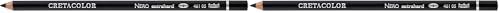 Cretacolor Nero Pencil, X-Hard (Pack of 2)