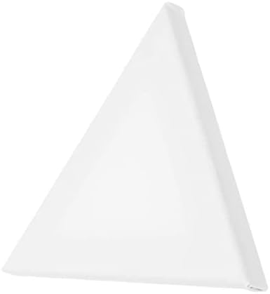 6 Pack Artist Blank Canvas, 25cm Stretched Canvas Frames Panel Board, Triangle Art Board for Acrylic Oil Painting
