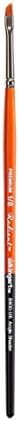 KINGART Premium Radiant 6400-1/8 Angular Shader Series Artist Brush, Synthetic Taklon Hair, Short Handle, for Acrylic, Oil and Watercolor Painting, Size 1/8"