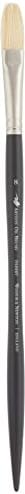 Winsor & Newton Artists' Oil Hog Paint Brush, Long Handle Size 8, Filbert | Handcrafted with interlocked Chungking bristles; Have spring, stiff, & flagged allowing large amounts of colour to be carried
